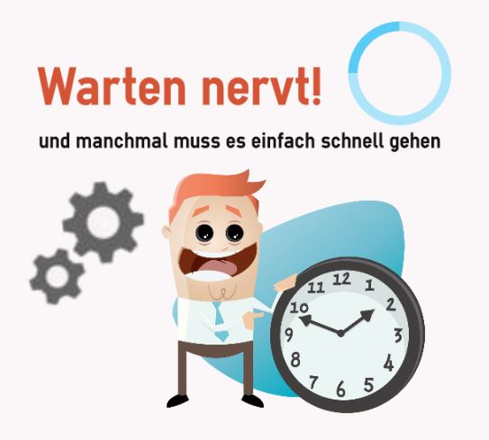 Man deutet auf Uhr: Mit einem CMS geht es einfach schneller