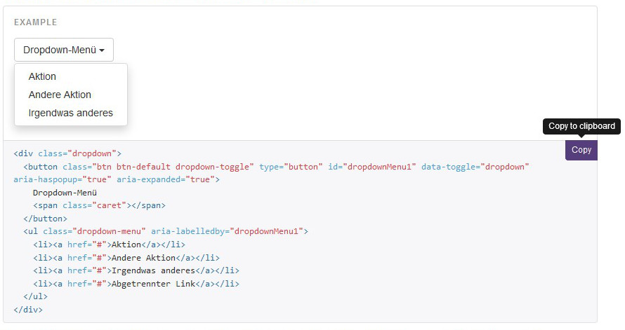 Für zahlreiche Webseiten-Elemente steht das HTML fertig zur Verfügung